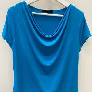 Studio Liz Clairborne bright blue top